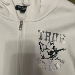 True Religion White Hoodie